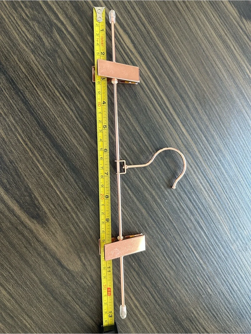 Rose Gold Metal Hanger with Clips